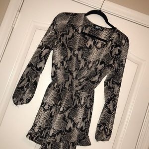 Snakeskin romper